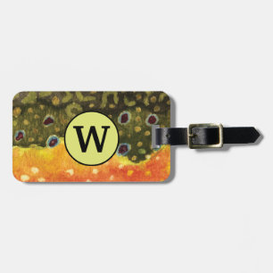 Brook Trout Fly Fisherman's Luggage Tag