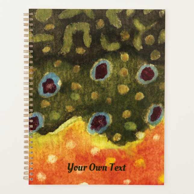 Brook Trout Fly Fishing Angler's Planner (Front)