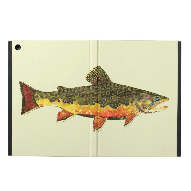 Brook Trout Fly Fishing Cover For iPad Air (Outside)