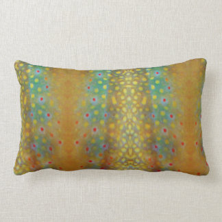 Brook  trout pattern print pillow