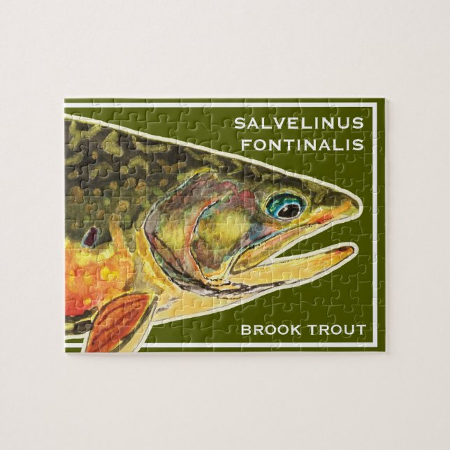 Brook Trout Salvelinus Fontinalis Ichthyology Fish Jigsaw Puzzle (Horizontal)