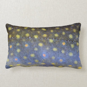 Brook Trout Scales Photography Lumbar Pillow