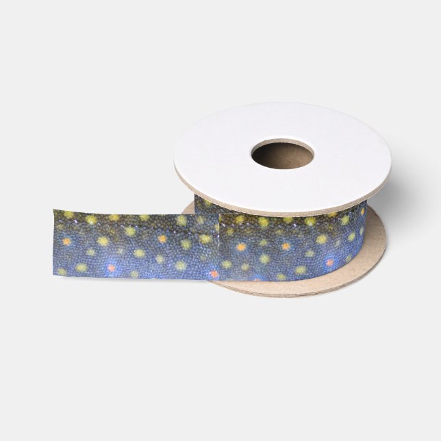 Brook Trout Scales Photography Satin Ribbon (Spool)