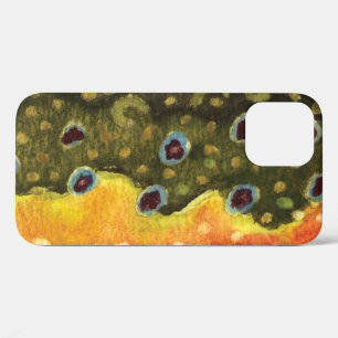 Brook Trout Skin Fly Fishing Ichthyologist Angling iPhone 12 Pro Case