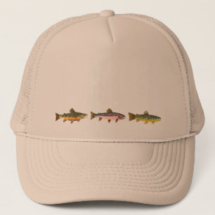 Brook Trout Sport Fishing Trucker Hat