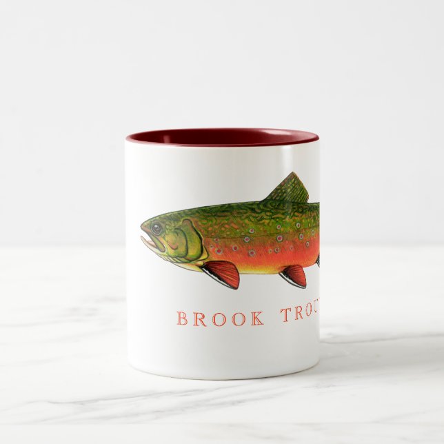 BROOK TROUT Two-Tone COFFEE MUG (Center)