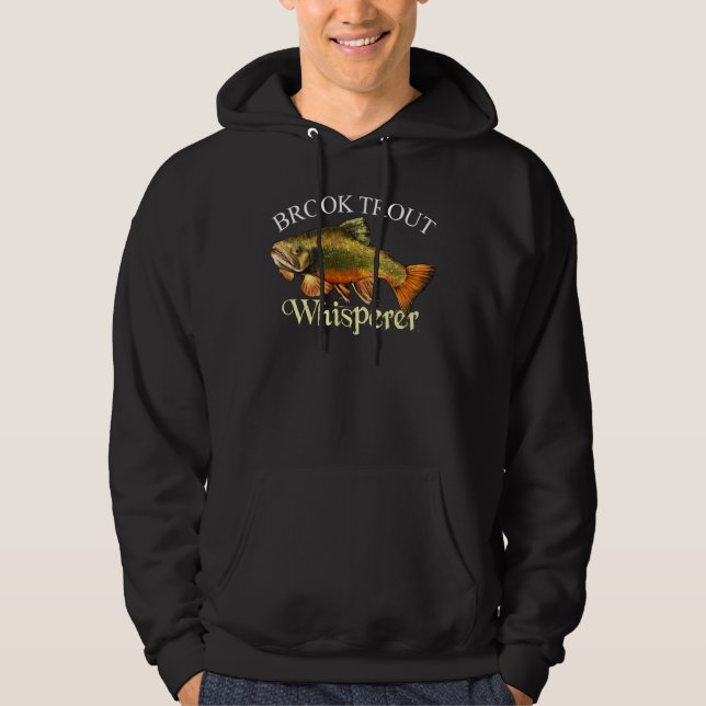 Brook Trout Whisperer Dark Hoodie (Front)