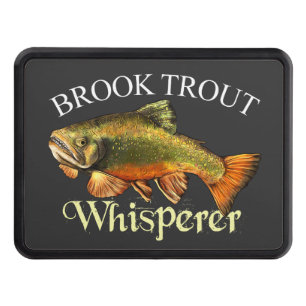 Brook Trout Whisperer Dark Trailer Hitch Cover