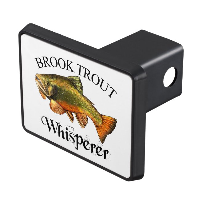 Brook Trout Whisperer Light Trailer Hitch Cover (Top Right)