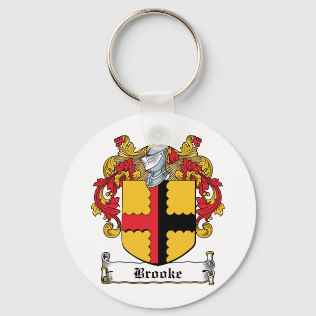 Brooke Family Crest Keychain (Front)