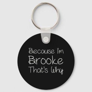 Brooke Funny Personalized Birthday Women Name Gift Keychain