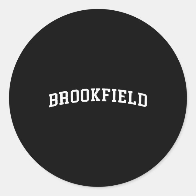 Brookfield  classic round sticker (Front)