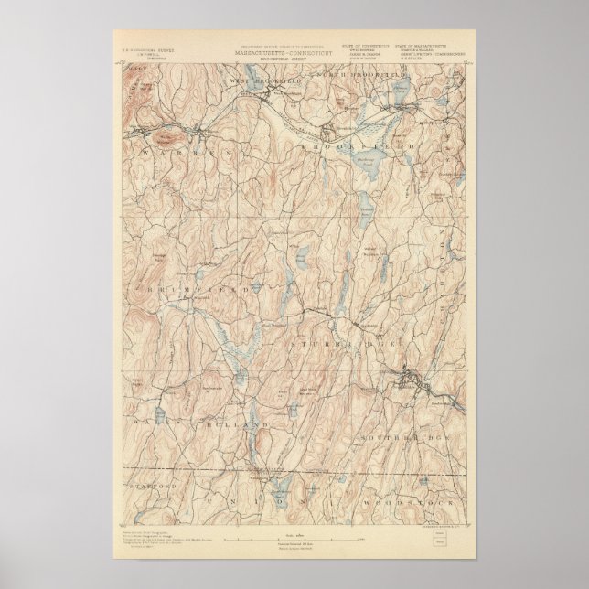 Brookfield, Massachusetts Poster (Front)