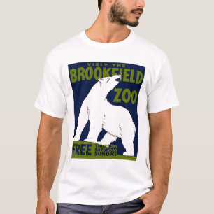 Brookfield Zoo, Federal Art Program Poster 1936 T-Shirt
