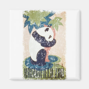 Brookfield Zoo-Panda distressed Magnet