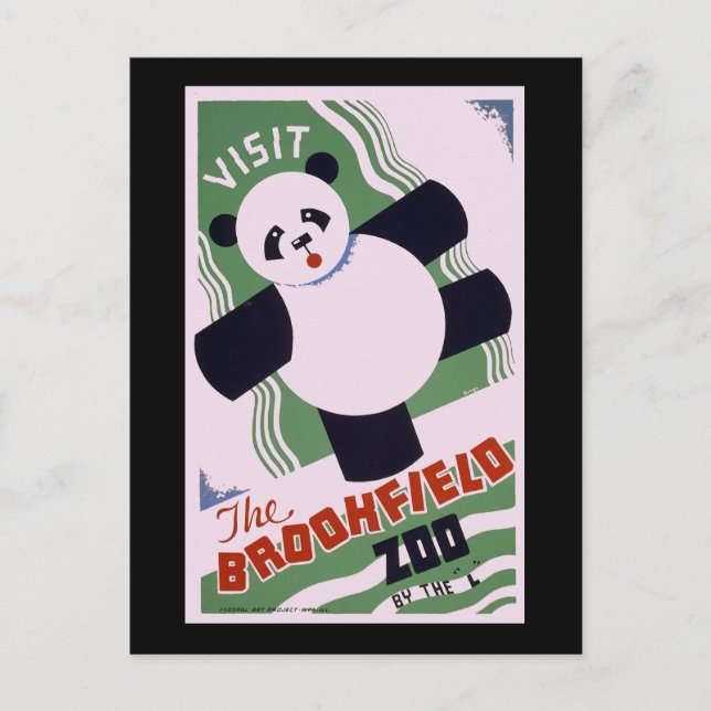 Brookfield Zoo Panda Postcard (Front)