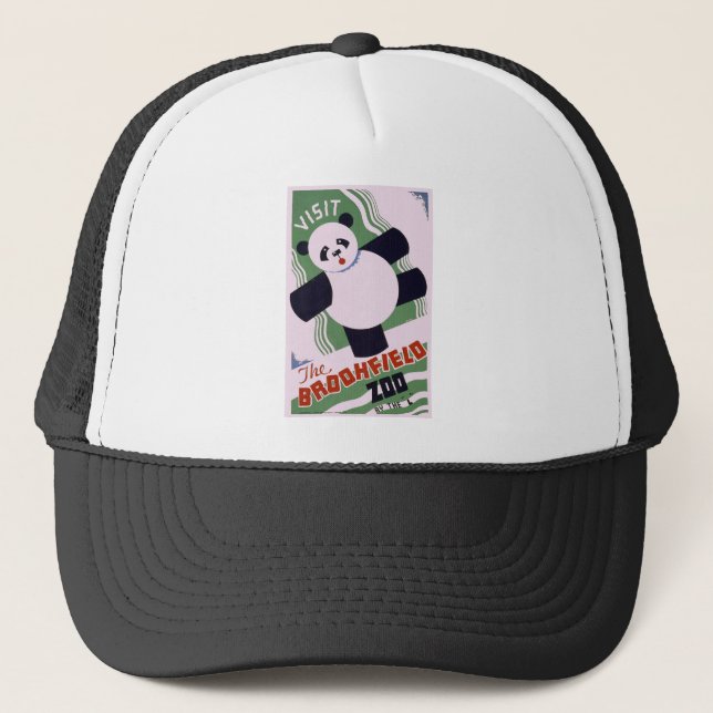 Brookfield Zoo Panda Trucker Hat (Front)