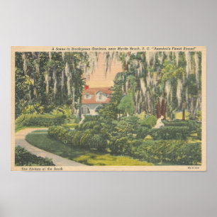 Brookgreen Gardens, Myrtle Beach, SC Postcard Poster