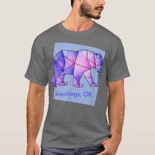 Brookings OR Galaxy Bear Abstract Geometrical Anim T-Shirt