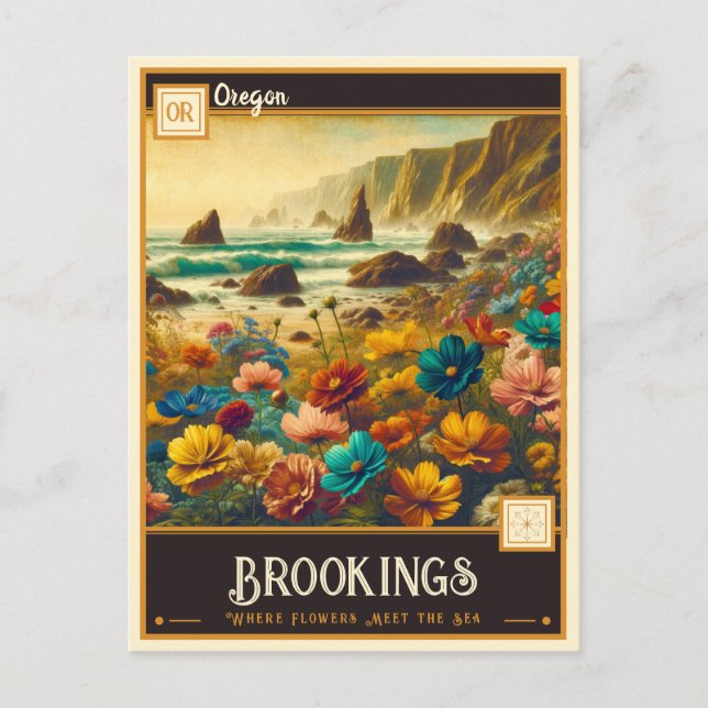 Brookings, Oregon | Vintage Postcard (Front)