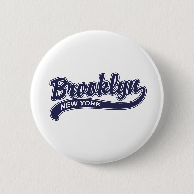 Brooklyn 2 Inch Round Button (Front)