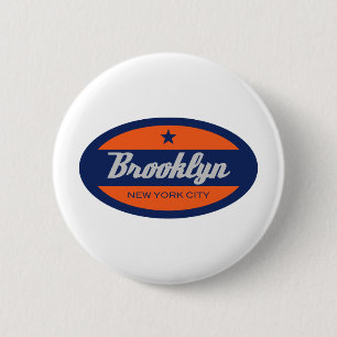 *Brooklyn 2 Inch Round Button