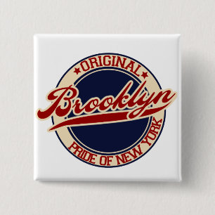 Brooklyn 2 Inch Square Button