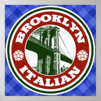 Brooklyn American Italian Poster Print