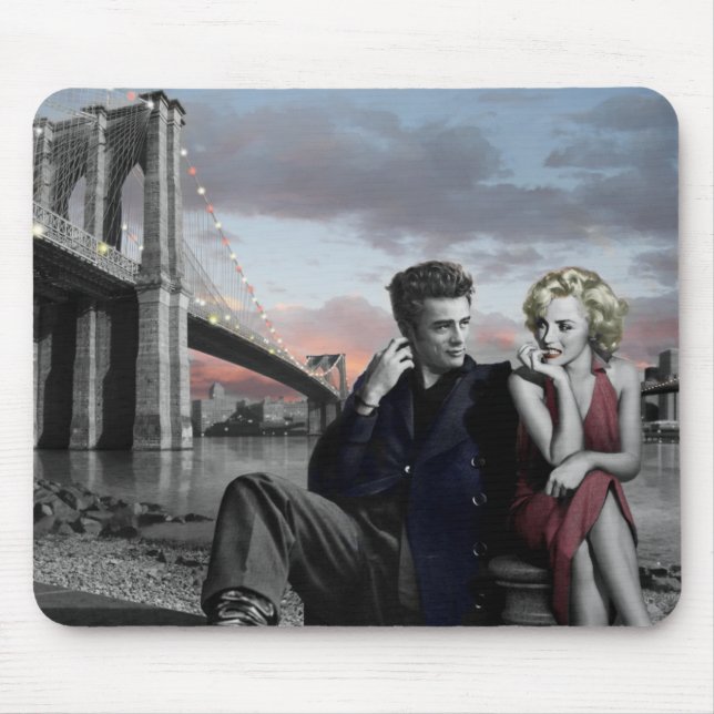 Brooklyn B&W Mouse Pad (Front)