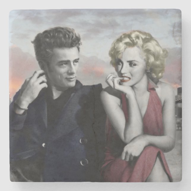 Brooklyn B&W Stone Coaster (Front)