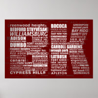 Brooklyn BK NYC Poster Print