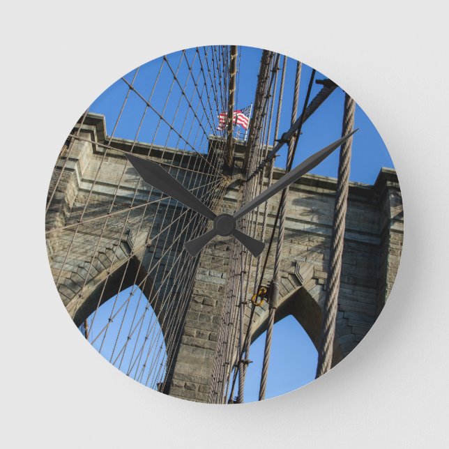 Brooklyn Bridge 02 Round Clock (Front)