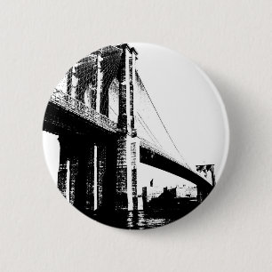Brooklyn Bridge 2 Inch Round Button