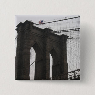 Brooklyn Bridge 2 Inch Square Button