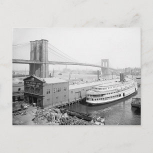 Brooklyn Bridge and Docks, 1905 Postcard