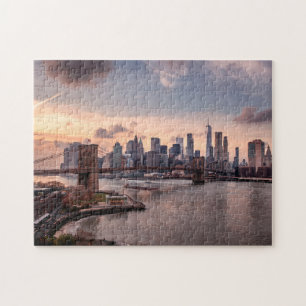 Brooklyn Bridge and Lower Manhattan Jigsaw Puzzle