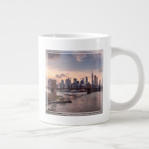 Brooklyn Bridge and Lower Manhattan Large Coffee Mug