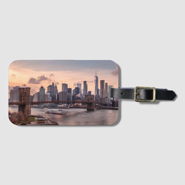 Brooklyn Bridge and Lower Manhattan Luggage Tag (Front Horizontal)