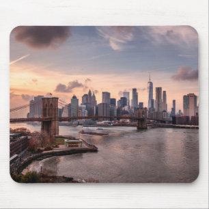 Brooklyn Bridge and Lower Manhattan Mouse Pad