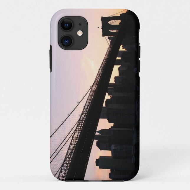 Brooklyn Bridge and Manhattan Skyline At Night Case-Mate iPhone Case (Back)