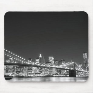Brooklyn Bridge and Manhattan Skyline Mouse Pad