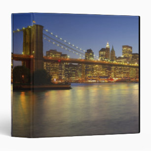 Brooklyn Bridge and New York City buildings Binder