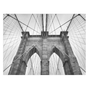 Brooklyn Bridge Architectural Detail Closeup Tablecloth