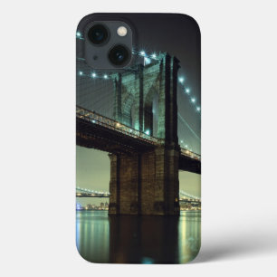 Brooklyn Bridge at night Manhattan Bridge iPhone 13 Case