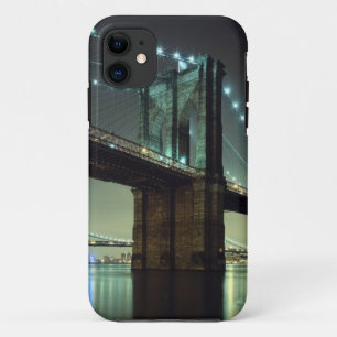 Brooklyn Bridge at night Manhattan Bridge iPhone 11 Case