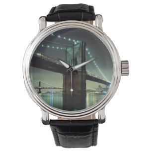 Brooklyn Bridge at night Manhattan Bridge Watch