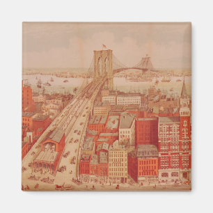 Brooklyn Bridge, c.1883 Magnet