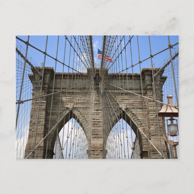 Brooklyn Bridge, carte postale de New York (Devant)