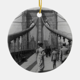 Brooklyn Bridge Ceramic Ornament