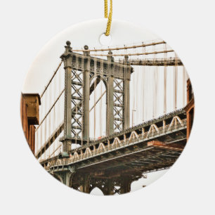 Brooklyn Bridge Ceramic Ornament